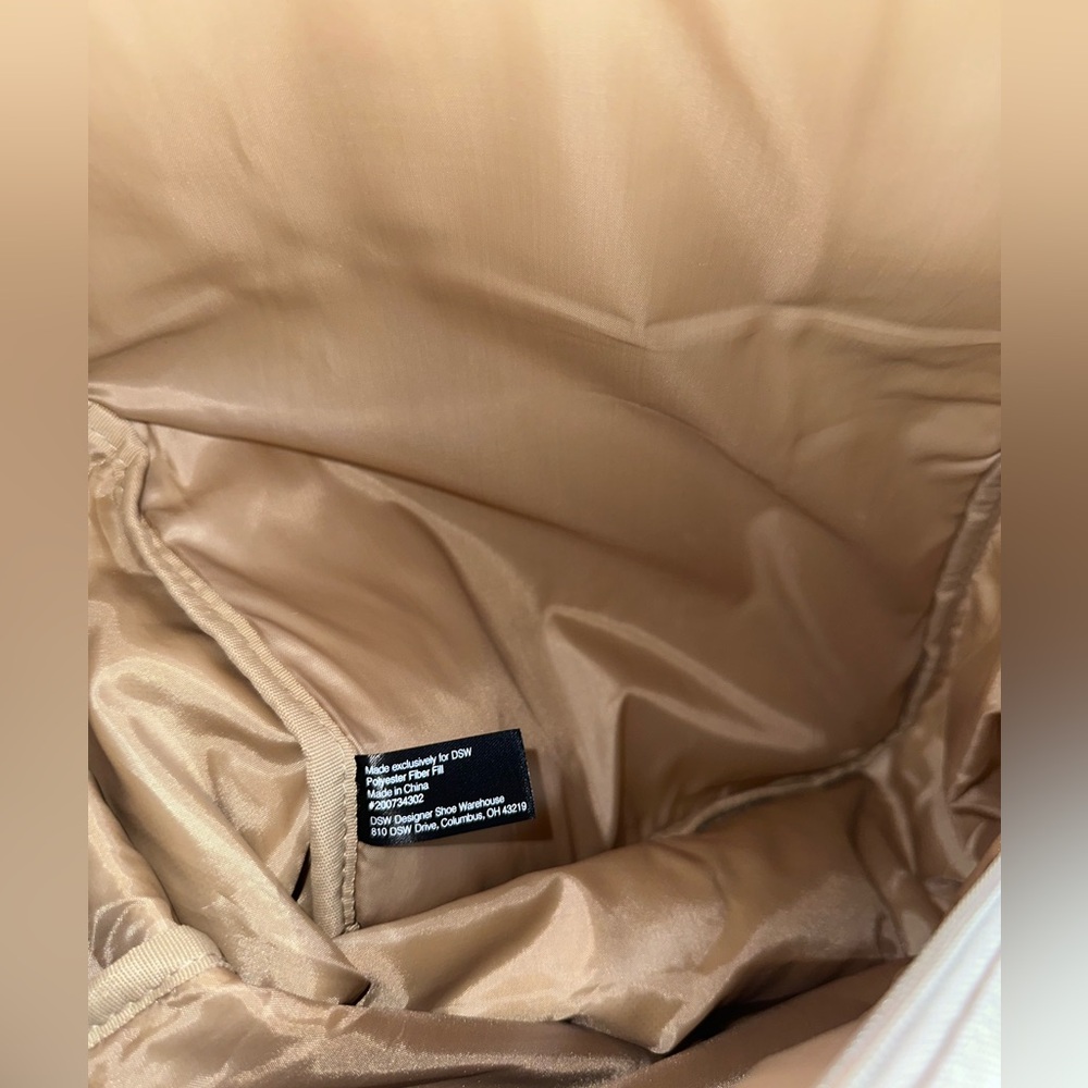 DSW Exclusive tan/beige backpack - Picture 4 of 6